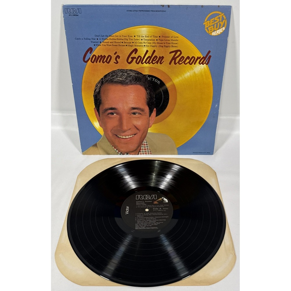 RCA Perry Como Como's Golden Records Vinyl LP 12" Black AYL1-3802 Best Buy Ser